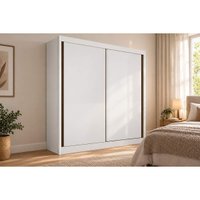 Guarda Roupa Casal Dante 2Pts 3Gavs Neve N. Horizonte