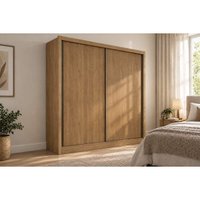 Guarda Roupa Casal Dante 2Pts 3Gavs Cinamomo N. Horizonte