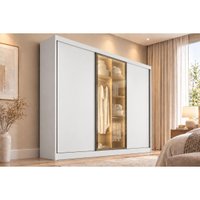 Guarda Roupa Casal Londres 3Pts 1Vd 6G Neve N. Horizonte