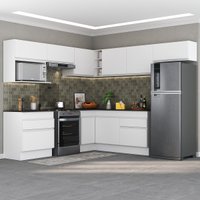 Cozinha Completa Compacta Armário Canto FL2106 Veneza Multi