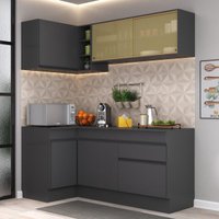 Cozinha Completa Compacta Armário Canto FL2091 Veneza Multi