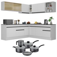 Cozinha Compacta Jogo de Panela Brinde FL2096P Multimóveis