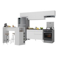 Armário de Cozinha Compacta e Bancada FL2212 Veneza Multi