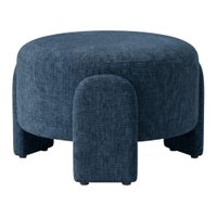 Puff Redondo Organico Lume 44x65 cm Linho TCS 718 MOLL