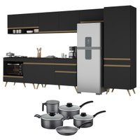 Cozinha Compacta Jogo de Panela Brinde FL2277P Multimóveis