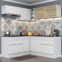 Cozinha Completa Compacta Armário Canto FL2097 Veneza Multi