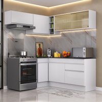 Cozinha Completa Compacta Armário Canto FL2094 Veneza Multi