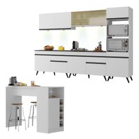 Armário de Cozinha Compacta e Bancada FL2199 Veneza Multi