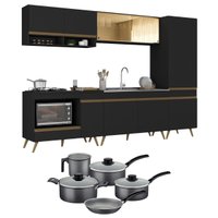 Cozinha Compacta Jogo de Panela Brinde FL2271P Multimóveis
