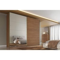 Guarda Roupa Casal 2 Ptas 1Esp 6Gav Hanover Castanho Europa