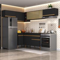 Cozinha Completa Compacta Armário Canto FL2060 Veneza Multi