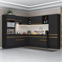 Cozinha Completa Compacta Armário Canto FL2082 Veneza Multi
