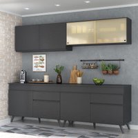 Cozinha Completa Compacta Armário Balcão FL3696 Veneza Multi