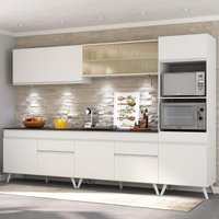 Cozinha Completa Compacta Armário Led FL2014 Veneza Multi