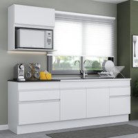 Cozinha Compacta Armário Balcão e Rodapé FL2110 Veneza Multi