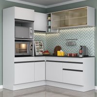 Cozinha Completa Compacta Armário Canto FL2098 Veneza Multi
