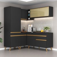 Cozinha Completa Compacta Armário Canto FL2053 Veneza Multi