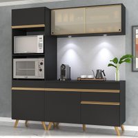 Cozinha Completa Compacta Armário Led FL2020 Veneza Multi
