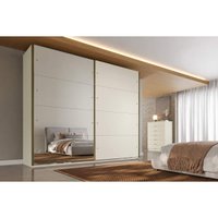 Guarda Roupa Casal 2 Ptas 1Esp 6Gav Hanover Off White Europa