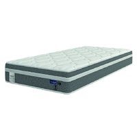 Colchão Solteiro Molas Ensacadas Euro In Up 88x188x26cm - Suporta até 110kg por Pessoa Cinza / Branco Probel