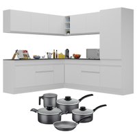 Cozinha Compacta e Jogo de Panela Brinde FL2101P Multimóveis
