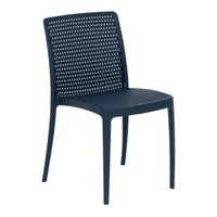Cadeira Dots empilhável em Polipropileno  Azul Navy