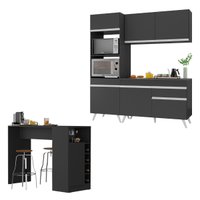 Armário de Cozinha Compacta e Bancada FL2211 Veneza Multi