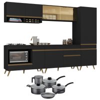 Cozinha Compacta Jogo de Panela Brinde FL2267P Multimóveis
