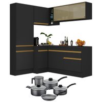 Cozinha Compacta com Jogo de Panela Brinde FL2089P Multimóveis