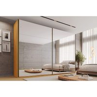 Guarda Roupa Casal 2Portas 2Esp 4Gv Samara Peroba/Off Europa