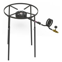 Fogão Industrial Progás Alta Pressão 7 Caulins Redondos Pedestal F1B7P