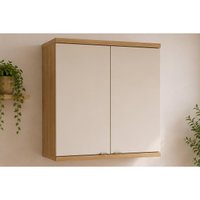 Armário Aéreo Cozinha Bless 2Portas 80cm Jequitiba/Off Linea
