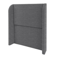 Cabeceira Solteiro 100 cm Com Frame Imperial Boucle Cinza IMPO