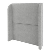 Cabeceira Solteiro 100 cm Com Frame Imperial Linho Cinza IMPO