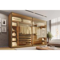 Guarda Roupa Casal 2Portas Vid 4Gavs Samara Castanho Europa