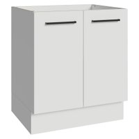 Balcão de Cozinha 70 cm 2 Portas (Sem Tampo) Branco Agata Madesa