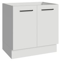 Balcão de Cozinha 80 cm 2 Portas (Sem Tampo) Branco Agata Madesa