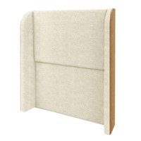 Cabeceira Solteiro 90 cm Com Frame Imperial Boucle Creme Corino Whisky IMPO