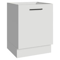 Balcão de Cozinha 60 cm 1 Porta (Sem Tampo) Branco Agata Madesa