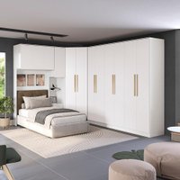 Quarto Modulado Kappesberg Adapt Branco 6 Peças 246cm x 341cm