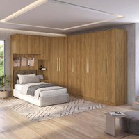 Quarto Modulado Kappesberg Adapt Nogueira 6 Peças 246cm x 341cm