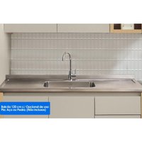 Cozinha Completa 3 Peças 5 Portas Allure CZ641 Gris Linea