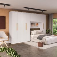 Quarto Modulado Kappesberg Adapt Branco com 5 Peças 349cm