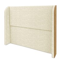 Cabeceira Casal 140 cm Com Frame Imperial Boucle Creme Corino Whisky IMPO