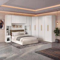Quarto Modulado Kappesberg Adapt Branco 8 Peças 357cm x 263cm