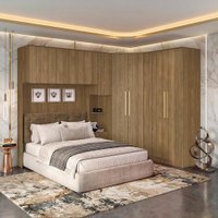 Quarto Modulado Kappesberg Adapt Nogueira 7 Peças 296cm x 210cm