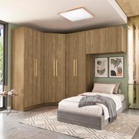 Quarto Modulado Kappesberg Adapt Nogueira 4 peças