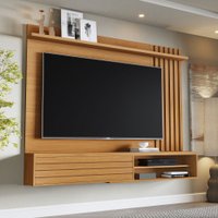 Painel para TV Até 72 Polegadas Munique 1 Porta Ripado Nature - Giga Móveis