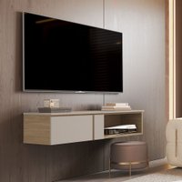 Rack para TV Até 50 Polegadas Decor 1.16 Suspenso 1 Gaveta Hanover/Fendi - Giga Móveis