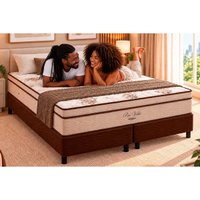 Cama Box CRC King+Colchão Molas Ensacadas Pró Vida Ortobom